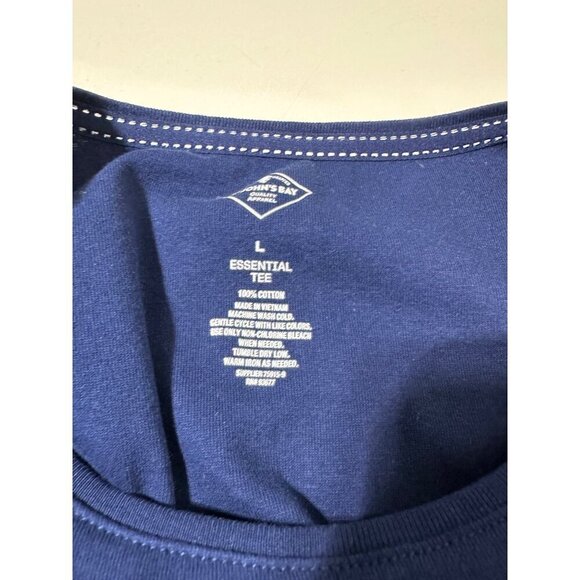 St. Johns Bay Petite Crew-Neck Essential Tee L short Sleeve NWT - Picture 4 of 5